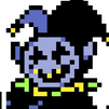 Image of Jevil from the indie game Deltarune
