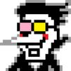 Image of Spamton from the game Deltarune